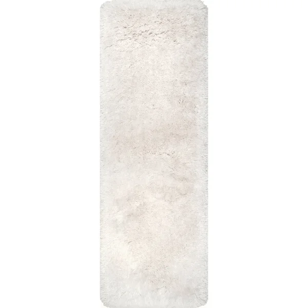 nuLOOM Kristan Hand Tufted Shag Runner Rug, 2& 6x22 x 8&, Ivory
