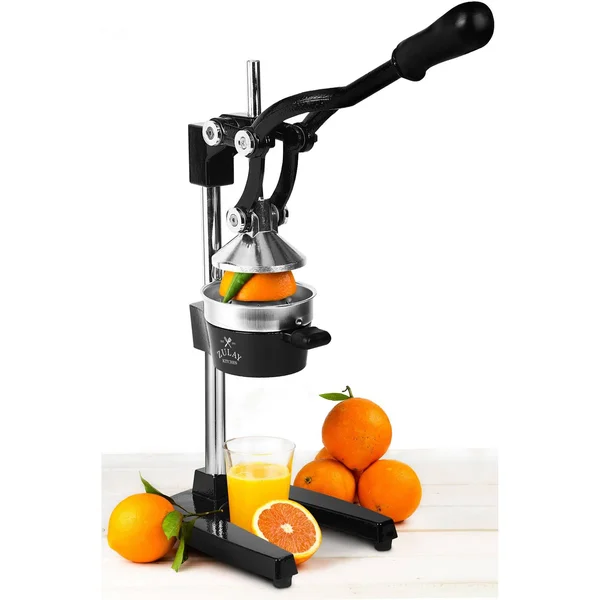 Zulay Kitchen Zulay Extra Tall Orange Juicer - Manual Orange Juice Squeezer, Fits Tumblers, Tall Glasses and Cups Easily, Lemona