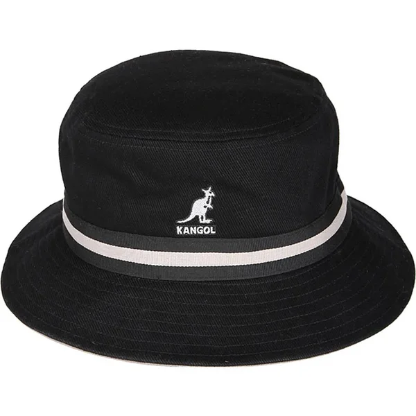 Kangol Stripe Lahinch Bucket Hat - Black - S - Men