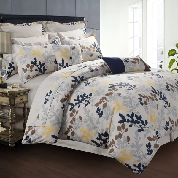 Tribeca Living Barcelona Cotton 12-Piece Bedding Set Queen