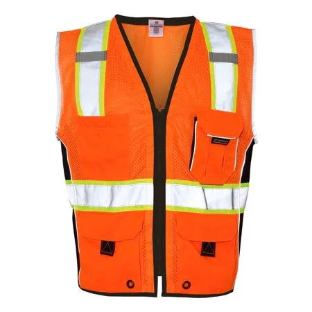 New - Artix - Kishigo - Premium Black Series Heavy Duty Vest, Men's, Size: XL, Orange