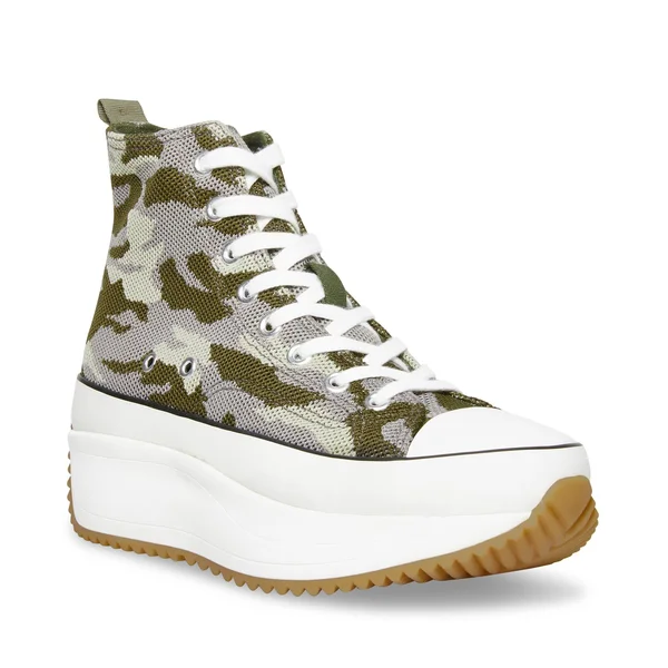 Madden Girl Winnona Women's Platform High-Top Sneakers - Size: 6.5, Green