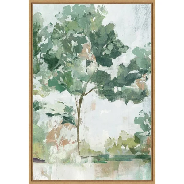 Soundless Beauty I by Isabelle Z Framed Canvas Art - Plastic - Brown