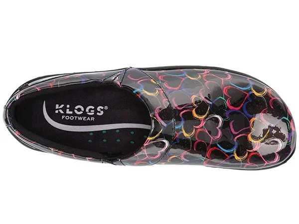 Klogs Women's Mission, Size: 11, Hearts Patent Leather