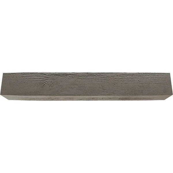 Ekena Millwork MANURS08X10X84BD 8x22H x 10x22D x 84x22W Rough Sawn Faux Wood Fireplace Mantel - Burnished Honey Dew