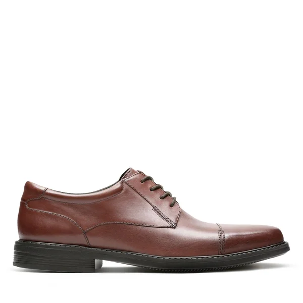 Men's Bostonian Wenham Cap Brown Leather Size 7.5 Medium