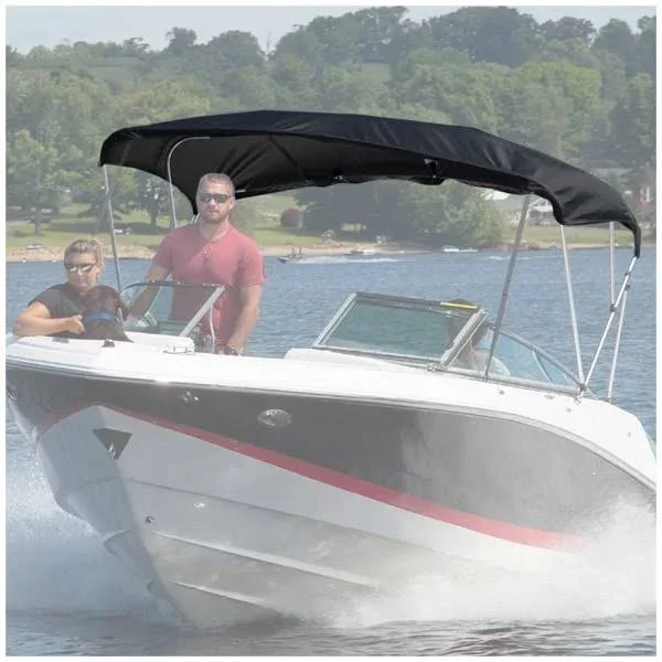 Taylor Made Hot Shot Bimini BoaTop - 8&L x 42x22H x 85x22-90x22W, Black