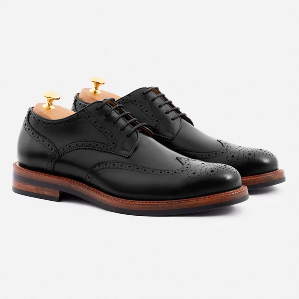 Beckett Simonon Kent Wingtips, Black, Size 11, Men's Casual Shoe