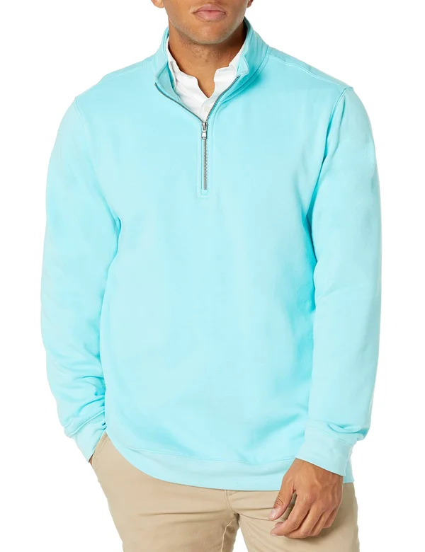 Charles River Apparel Crosswind Quarter Zip Sweatshirt Aqua 4XL