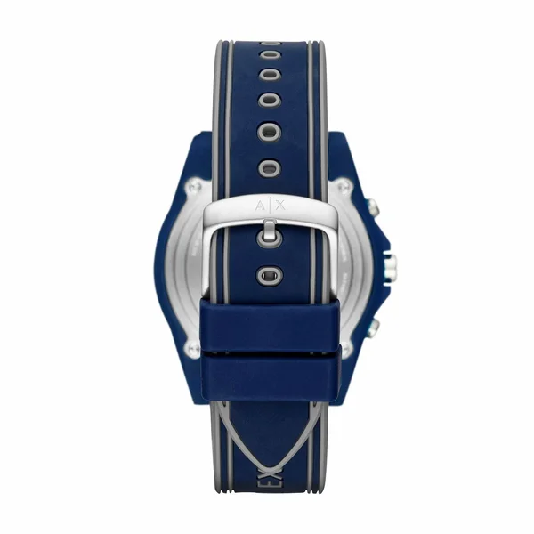 Armani Exchange Connected Drexler Silicone Hybrid Smartwatch - Blue