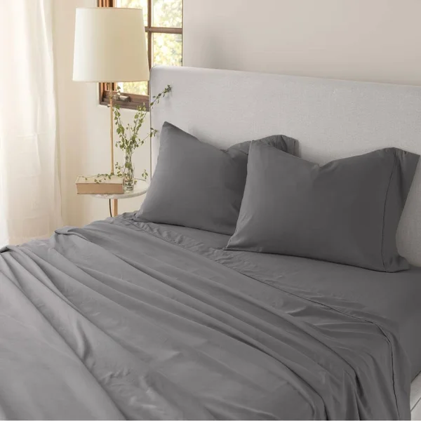 Adjustable King Graphite Eternal Sheet Set by Jennifer Adams