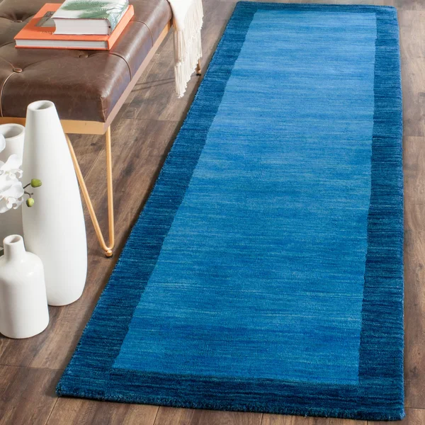 Safavieh Himalaya HIM580A 2&3x22 x 8&0x22 Runner Light Blue - Dark Blue Area Rug