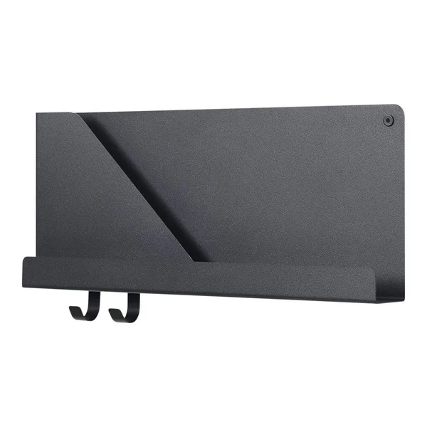 Muuto - Folded Shelves 63 x 16, 5 cm, Black, 63 x 12.4 x 16.5 cm