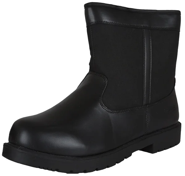 Totes Men's Stadium Nylon Winter Boot, Black, 12