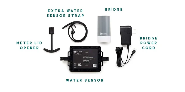 Flume Water monitor: Smart Home Water Monitoring to Detect Leaks & Track Water Usage in Real Time. Compatible with Alexa.