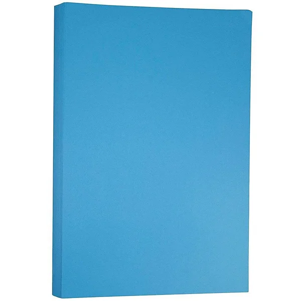 Jam Paper Bright Colored Tabloid Cardstock - 11 x 17, 65lb Blue, 50 Sheets/Pack, 11 x 17 inches