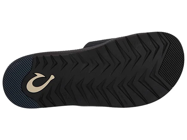 Olukai Halo Olu Men's Slide Sandals Trench Blue - Charcoal - 14