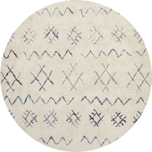 Safavieh Casablanca Shag CSB213A Ivory - Multi 4& x 6& Area Rug