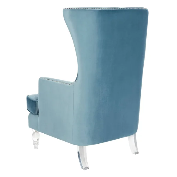 Safavieh Geode Modern Wingback Chair, Light Blue