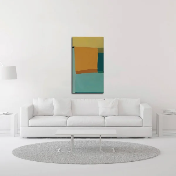 21x22 x 11x22 at The Beach II by Tamar Zinn Print on Canvas