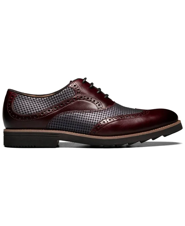 Stacy Adams Callan Oxford - Men's - Burgundy - Wingtip