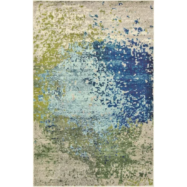 Unique Loom Vella Estrella Rug, Blue (8& 0 x 8& 0)