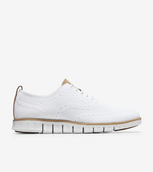 Cole Haan Zerogrand Stitchlite Wingtip Oxford - Men's - White