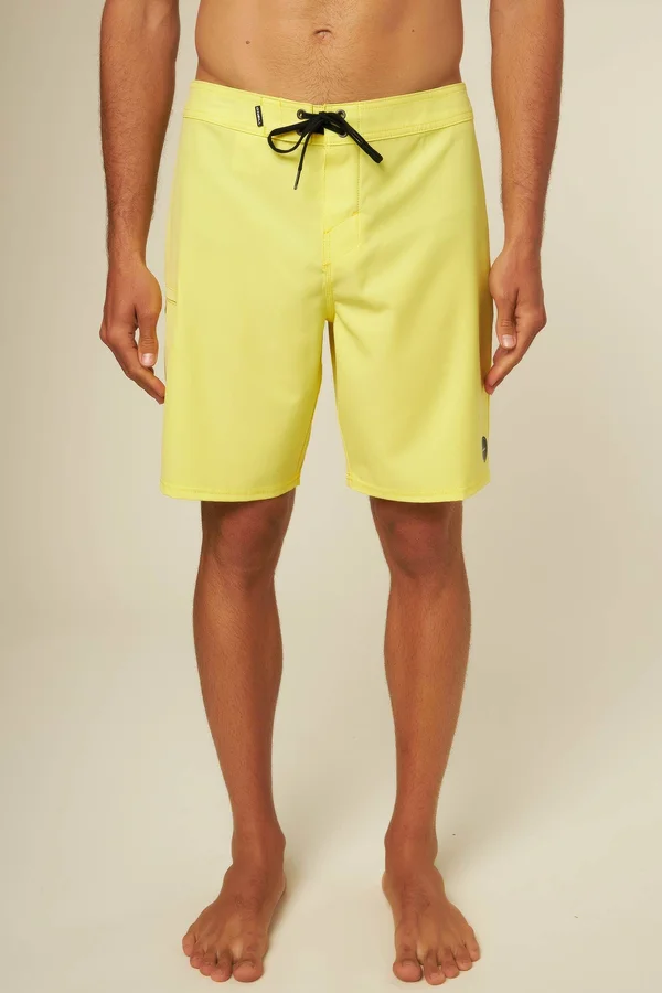 O&Neill Hyperfreak Solid 19x22 Boardshorts Men's Lemon, 29