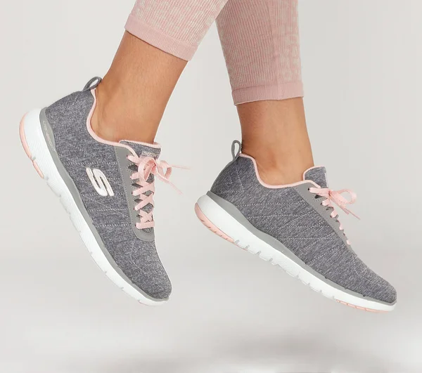 Skechers Women's Flex Appeal 3.0 Sneaker - Grey Light Pink
