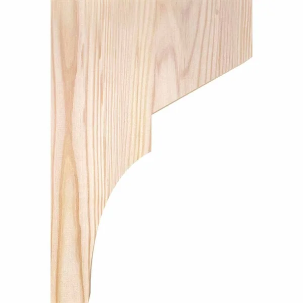 5 1/2x22W x 10x22D x 18x22H Monterey Smooth Corbel, Douglas Fir
