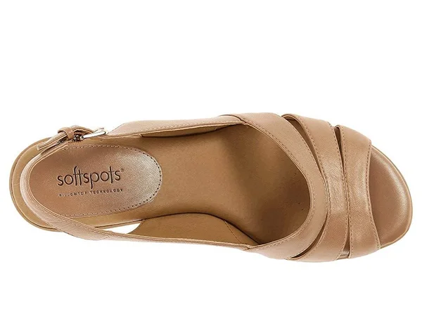 Softspots Womens Neima Strappy Sandals - Almond 8 N Almond - Boscov&s