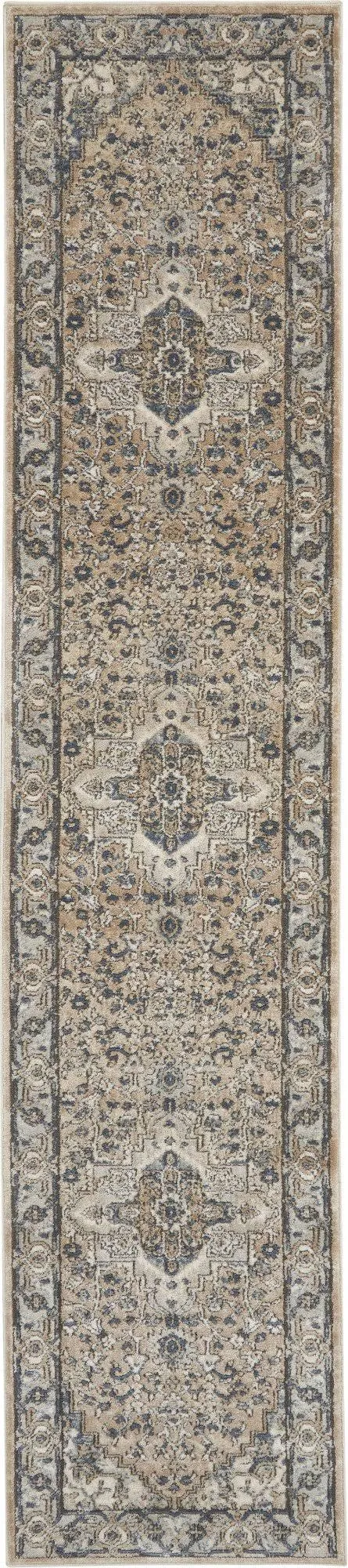 Nourison Concerto CNC05 Area Rug, Beige/Grey, 3&9x22 x 5&9x22