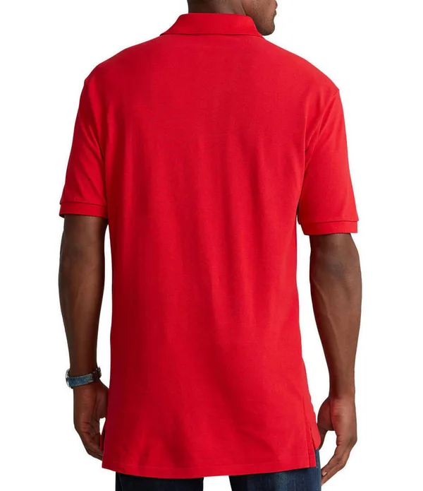 Polo Ralph Lauren Big Tall Classic-Fit Short-Sleeve Cotton Mesh Polo Shirt, Mens, 2XB, Medieval Blue Heather