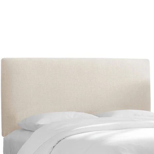 California King Olivia Upholstered Headboard Talc Linen - Cloth & Co.