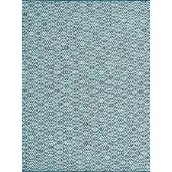 Unique Loom Outdoor Deco Area Rug (5& 0 x 8& 0 - Rust Red)