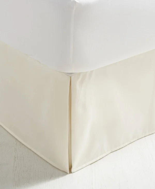 Charter Club Damask Solid King Bed Skirt 16x22 Skirt Drop Dark Grey