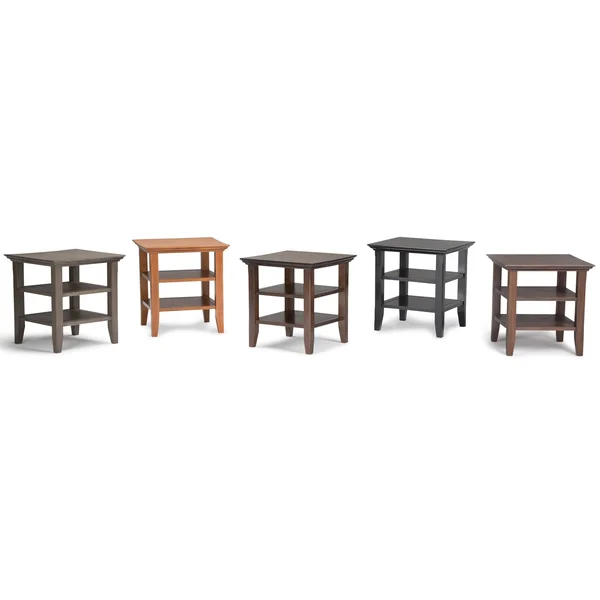Wyndenhall Normandy Farmhouse End Side Table (Grey)