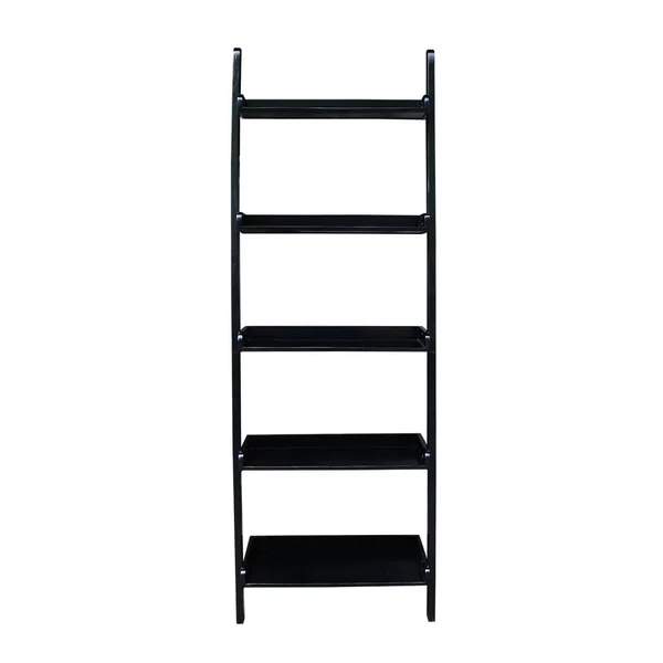 International Concepts Lean To Shelf Unit with 5 Shelves - Black