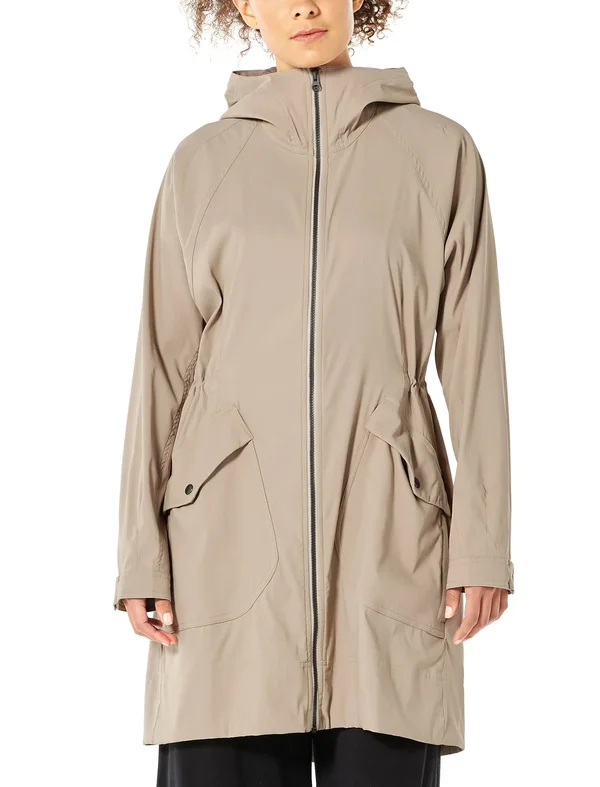 Icebreaker Women's Briar Hooded Zip Parka - Medium - British Tan