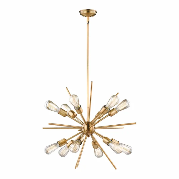 Vaxcel Estelle 36 inch 16 Light Pendant Natural Brass P0344