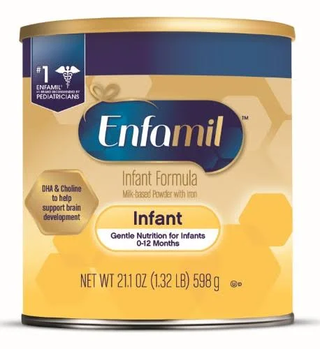 Enfamil Infant Formula - Baby Formula Powder, 21.1 oz Can, Case of 4