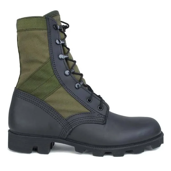 McRae Footwear Men S Hot Weather Jungle Boot 7189 - Olive Drab/Black