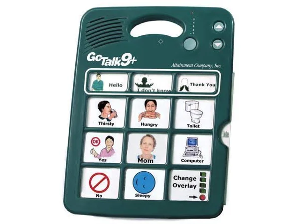 GoTalk 9-Plus- Alternative Communication Aid, 9" x 12" x 1