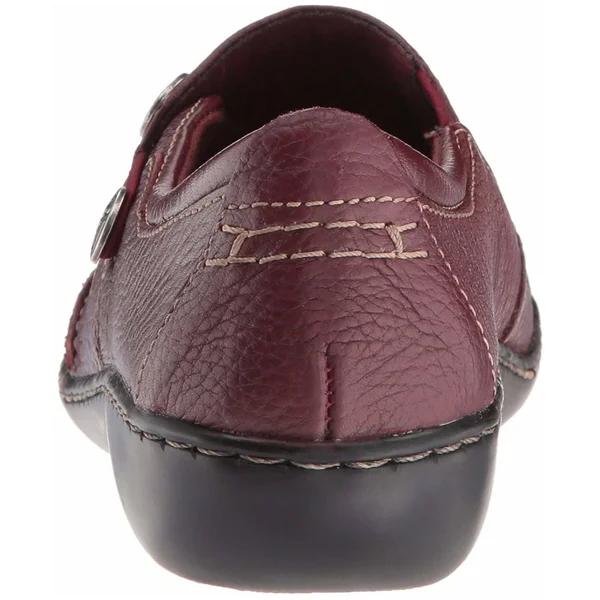 Clarks Ashland Lane Q Women's Shoes - 9 Wide, Burgundy