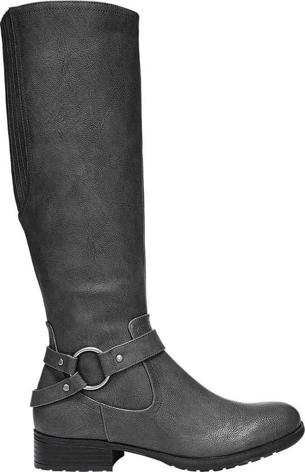 LifeStride Women's X-Felicity Riding Boot, Dark Grey Synthetic