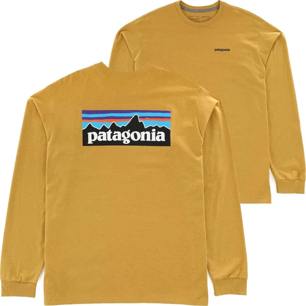 Patagonia P-6 Logo Responsibili-Tee L/S T-Shirt - Men's - Hawk Gold L
