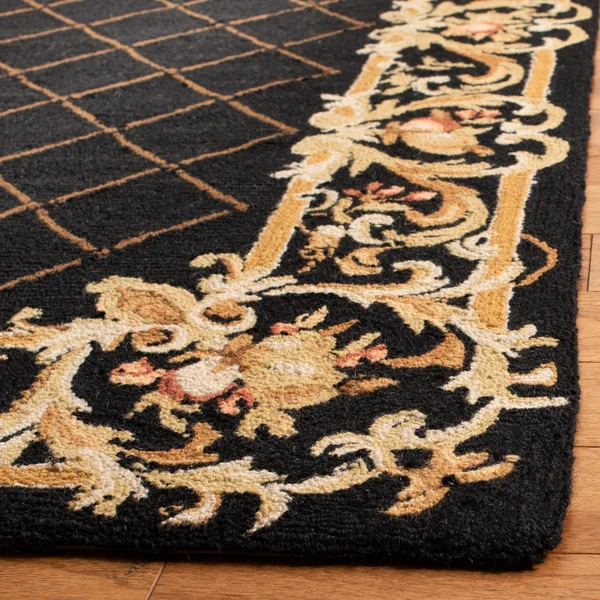 Safavieh Chelsea Black 8 ft. x 8 ft. Round Area Rug