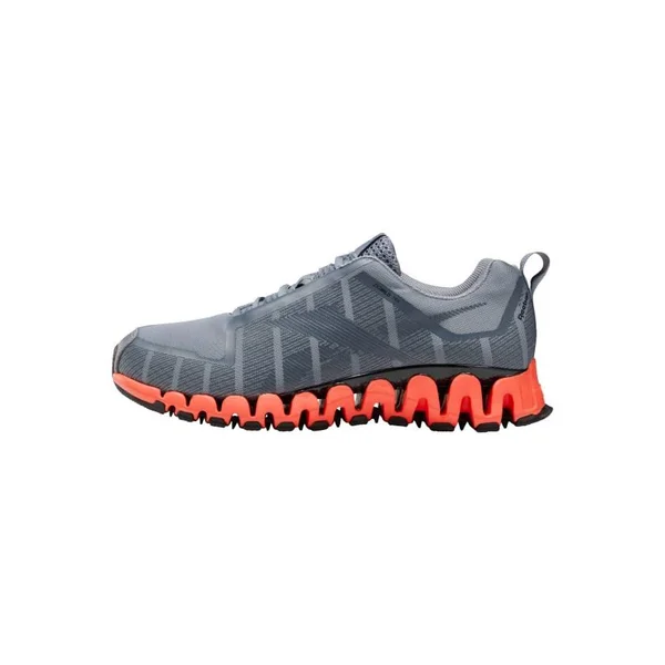 Reebok ZigWild Trail 6 Men's Shoes Sneakers 7 Cold Grey, Cold Grey 6, Vivid Orange