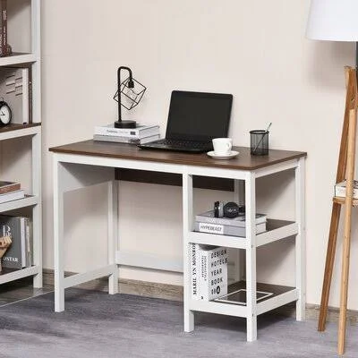 Cortez Desk Industrial Lodge Home Size: 30x22 H x 43.25x22 W x 19x22 D, Color (Frame): White