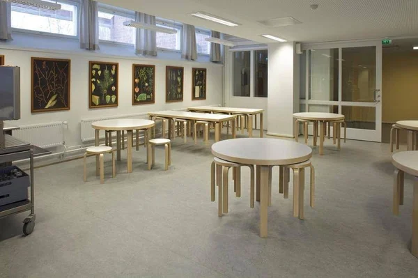 Artek Aalto Stool E60, Blue - Birch